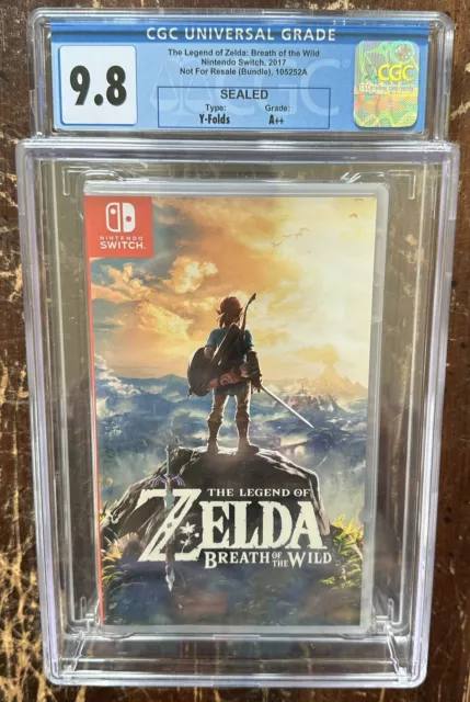 The Legend of Zelda Breath of The Wild (Nintendo Switch) NOT FOR RESALE CGC 9.8