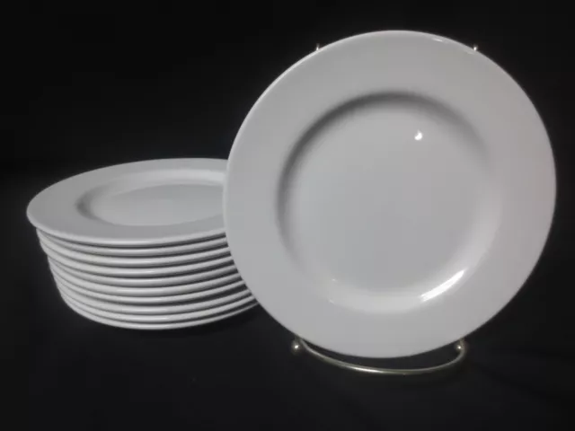 (11) Super Vitrified White 6.5" Churchill Plate