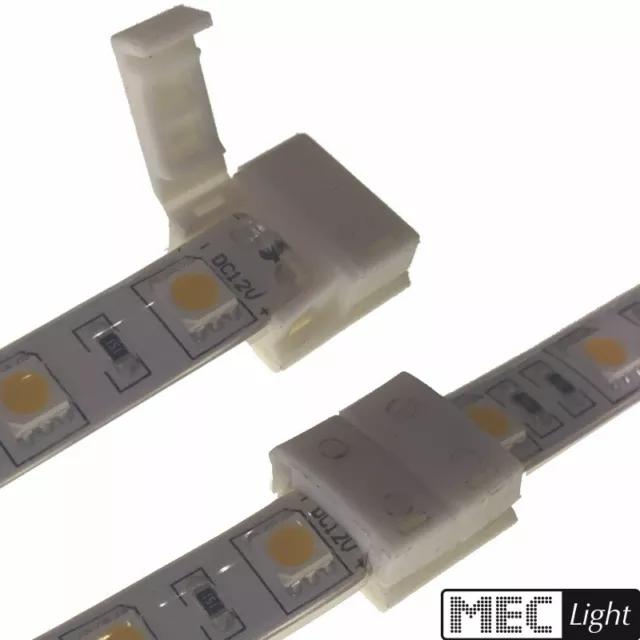 Connettore 8mm per 2 pin striscia LED con silicone collegamento senza saldatura IP63