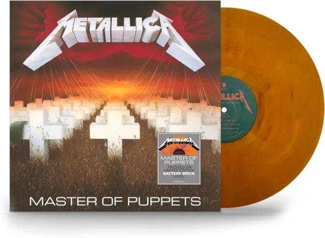 Metallica Master of Puppets Vinyl LP Walmart Exclusive Battery Brick Red  SEALED