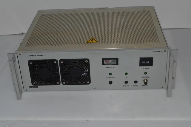 Pfeiffer Tcp 5000 Turbo Pump Power Supply   (Sgz25)