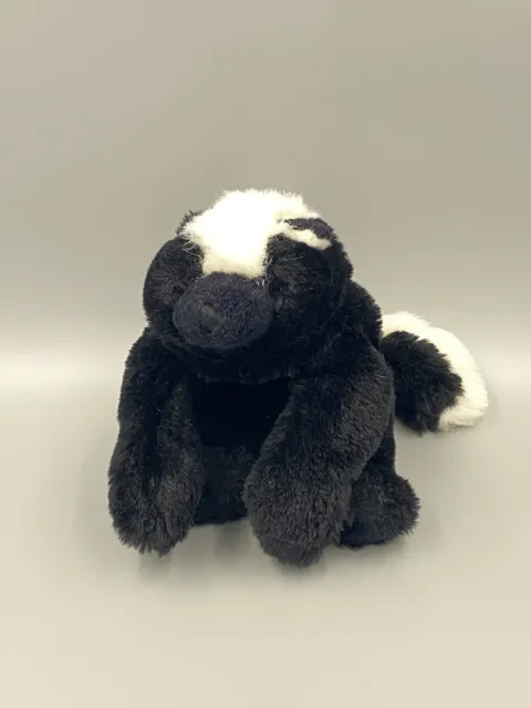 Vintage GANZ 12” Skunk Plush Stuffed Animal Black & White