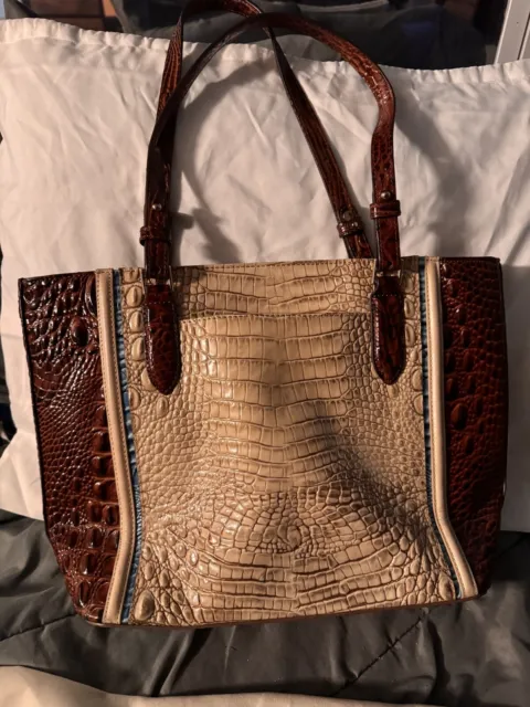 Brahmin Crystal Dashwood Leather Medium Asher Shoulder Bag
