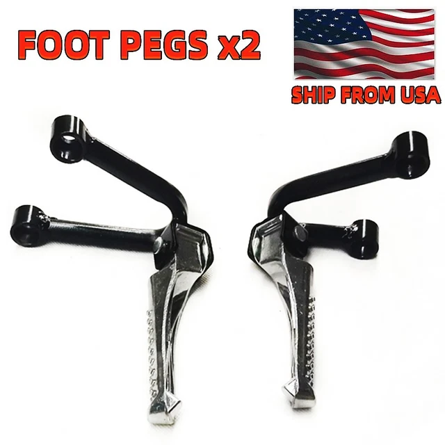1 Pair Motorcycle Alloy Side Stand Set Rear Foot Pegs Pedal Bracket Refit Parts