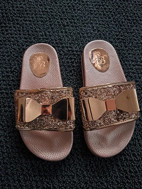rose gold ted baker sliders