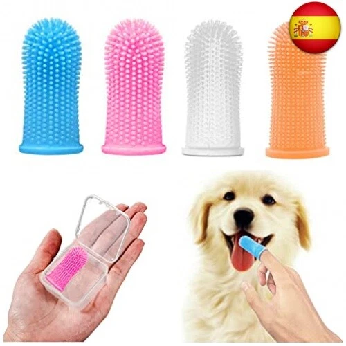 Cepillo de dientes para perros Bileumec, kit de cepillo de dientes para dedos