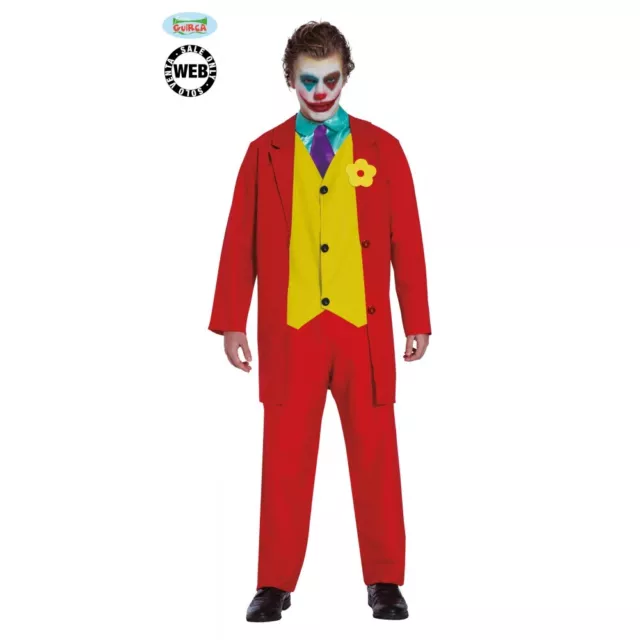 Costume da Joker da adulto per Carnevale e per feste a tema, taglia L