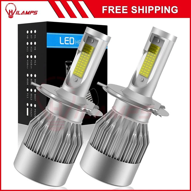 LED Headlight Bulb H4 15000LM 120W Hi/Lo Beam Extremely Bright Fog Light White