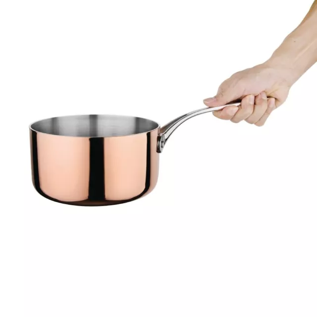 Vogue Tri Wall Copper Saucepan 180mm 2