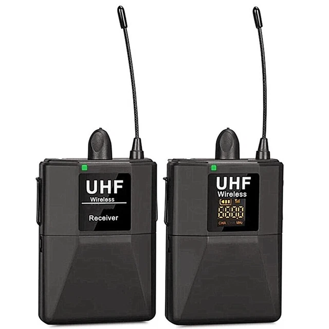Micrófono de solapa inalámbrico de doble canal UHF para rango SLR 65M DSLR C