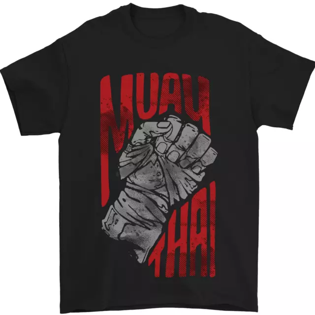 Muay Thai Fighter Fist MMA Martial Arts Mens T-Shirt 100% Cotton