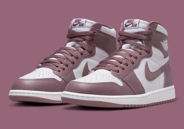 Nike Air Jordan 1 Retro High OG Shoes Mauve White DZ5485-105 Men's NEW