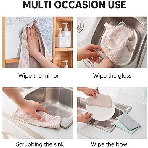 LELEBEAR 10 Pack Nanoscale Cleaning Cloth, Streak-Free Miracle Cleaning... 5
