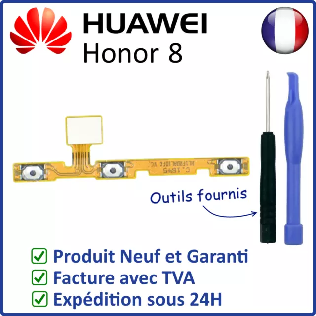 Nappe Interne Des Boutons Power On Off Et Volume + - Du Honor 8 Huawei + Outils