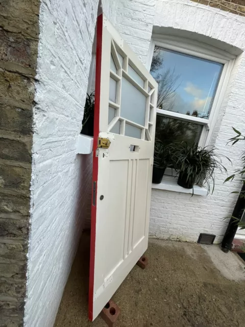 Reclaimed Vintage Art Deco Nouveau Front External Door Edwardian Victorian 20