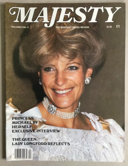 Majesty Magazine August 1984 Vol 5 No 4 Royalty Princess Michael Queen Mother