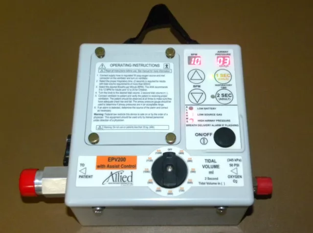 Allied Healthcare Products EPV200 with Assist Control