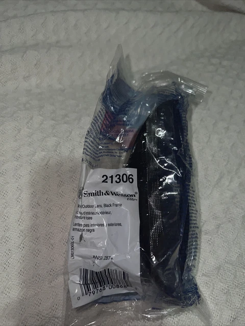 Smith & Wesson 21306 Elite Work Safety Glasses Black Frame Indoor/Outdoor Lens 2