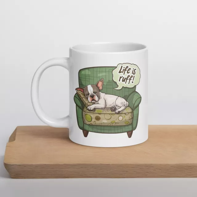 Quote Dog Design Cup Boston Terrier Tea Office Gift Mug Funny 11oz Ceramic Love