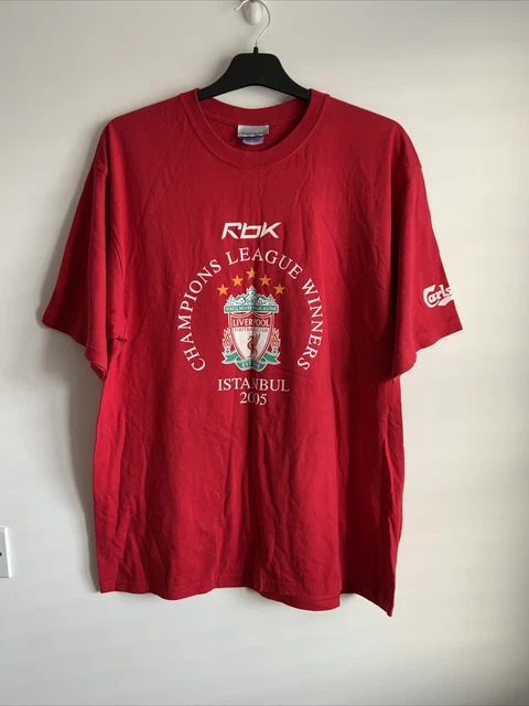 REEBOK (2005) LIVERPOOL FC Champions League Winners Football T-Shirt ...