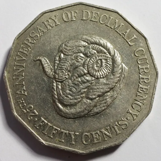 Australia 1991 50 cents - 25th anni decimal currency