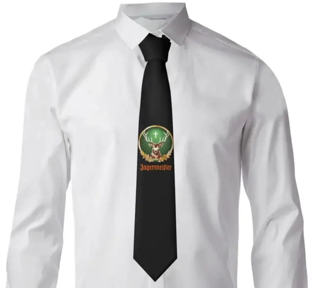 Coole Jägermeister Krawatte Schlipps Necktie V2 Hirsch Rudi Logo