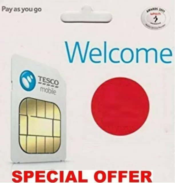 TESCO Mobile Pay as you go (SIM Card + 5G Data) Fit any Device - FREE SHIPPING💥