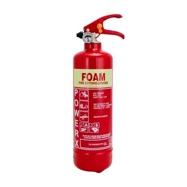 NEW 1 Litre Foam (AFFF) Fire Extinguisher - FAST Shipping, UK Stock