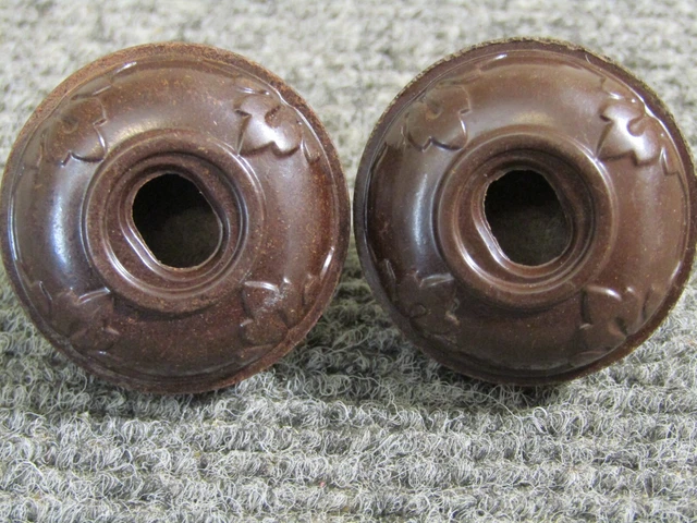 Pair Antique Power Plugs for Lamps Fans Radios Clocks Clean Used No Cracks  c