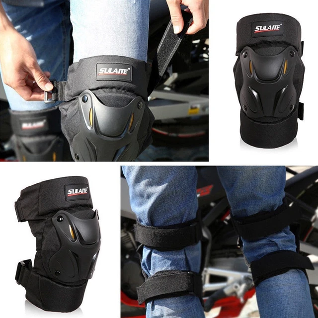 Stai al sicuro con questo imbottitura protettiva ginocchia per moto e bicicletta
