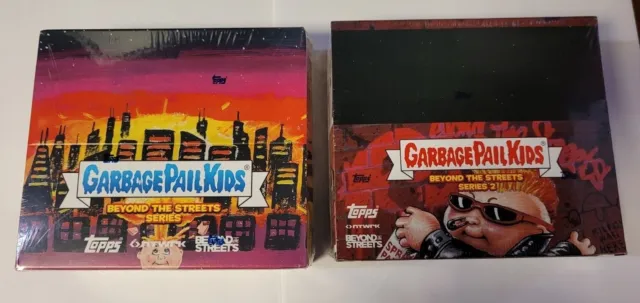 2 Box Lot Topps Garbage Pail Kids GPK Beyond the Streets Series 1 & 2 Sealed