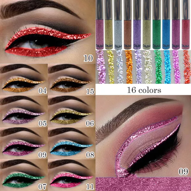 Eye Makeup Glitter Shiny Shimmer Diamond Liquid Eye Eyeliner Shadow Eyeshadow