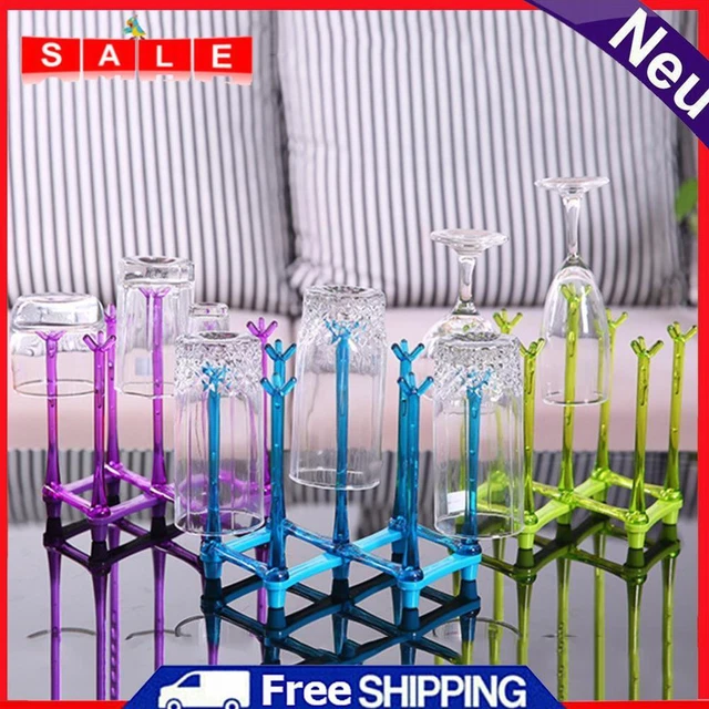 Practical Bottle Drying Holder Space Saving Cup Holder Rack for Glasses Cups Mug