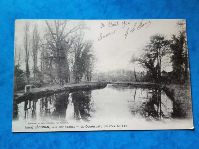 CPA - 33 LEOGNAN près BORDEAUX - LE COQUILLAT - Un Coin du Lac