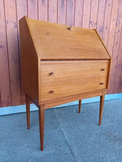 Teck Secrétaire Vintage Table de Bureau Retro Danois Mid Century 60er