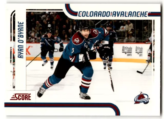 2011-12 Score Glossy Ryan O'Byrne #136 Colorado Avalanche