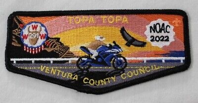 Topa Topa Lodge 291 Ventura County Council, California, 2022 NOAC Flap