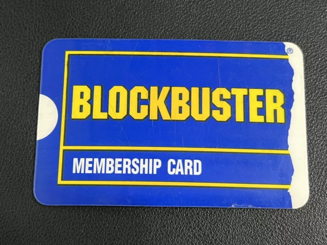 Vintage Blockbuster Video Membership Card Youth Restricted Account RARE