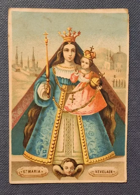 Altes Andachtsbild, o. J., Hl. Maria mit Kind