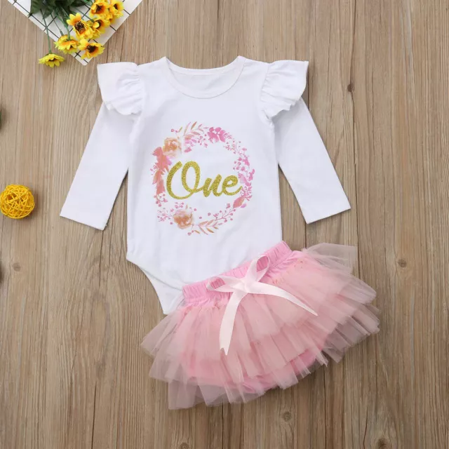 Abito gonna tutù neonata neonata neonata 1 ° compleanno romper floreale