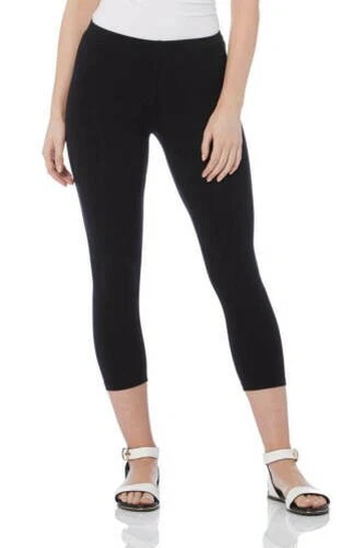 Corto Cotone Elastico Leggings - Capri 3/4 Lunghezza Gym - Donna Roman Originals