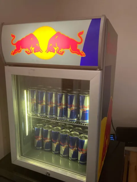 VERY RARE OEM Red Bull Led Limited 3D Logo Fridge Pub Home Garden Garage