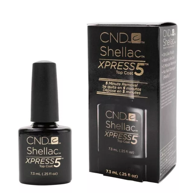 CND Shellac Xpress 5 Top Coat 0.25oz Ultimate Gel Polish New In Box 2023