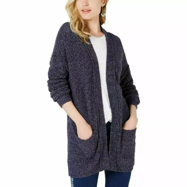 Open Front Cardigan Marled Style & Co. Women's MSRP $69.50