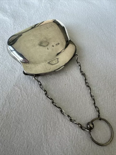 Stunning Antique Sterling Silver Coin Purse Hallmarked Birmingham 1907