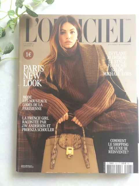 L'Officiel mode 1017 septembre 2017 magazine Thylane Blondeaucover fashion Paris