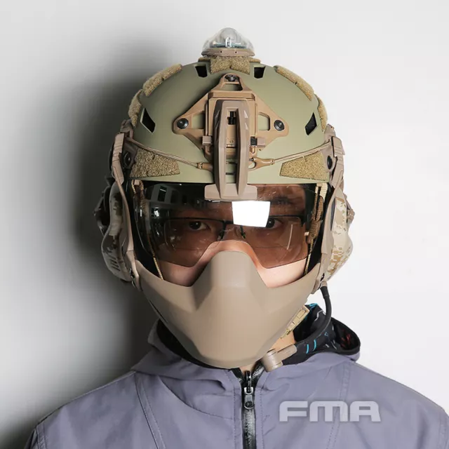 Gafas tácticas FMA para casco Clear Batlsking Viper Visor 3mm de grosor Hunting 3