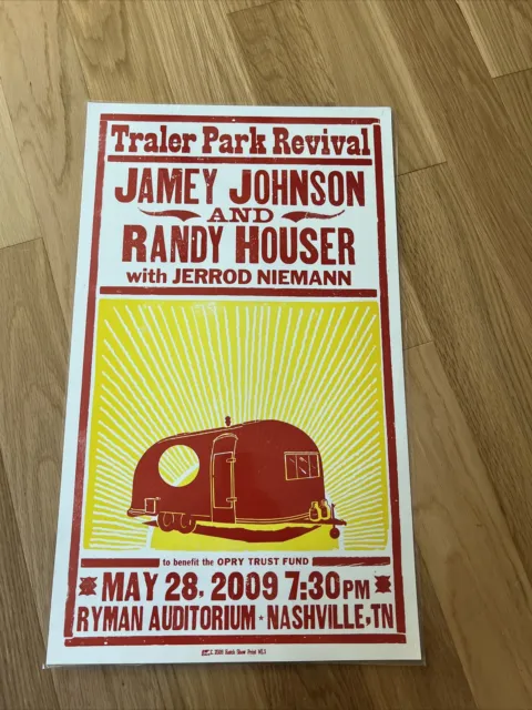Jamey Johnson Randy Houser Traler Park Revival Hatch Show Print