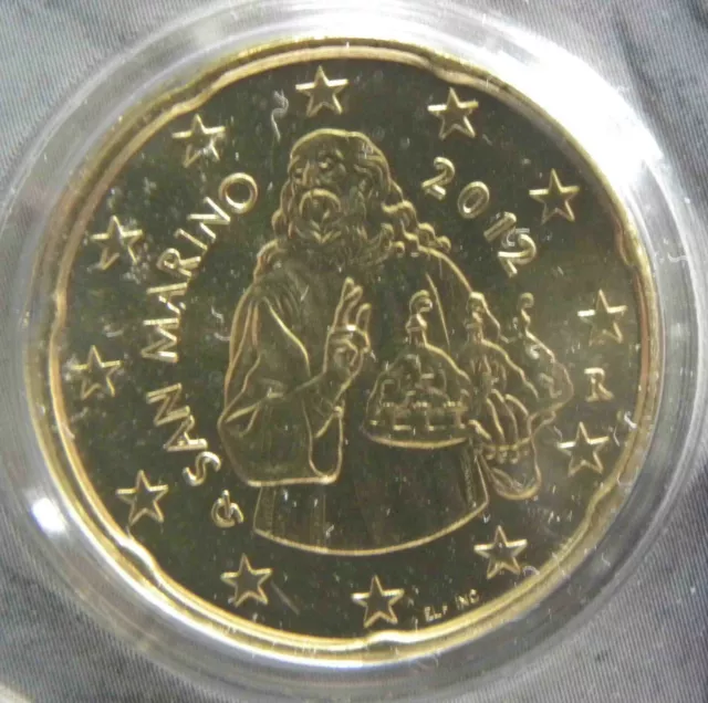 San Marino 20 Cent 2012 aus KMS -Unzirkuliert-