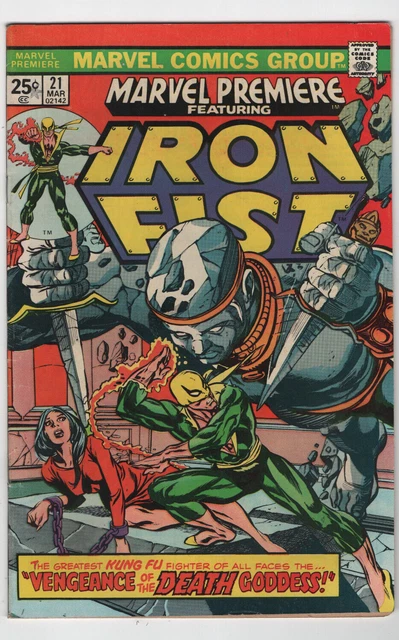 Marvel Premiere #21 1st App Appearance Misty Knight Iron Fist 1974 Comics